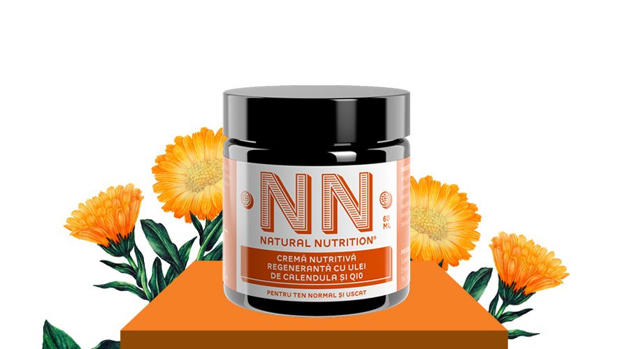 Crema nutritiva regeneranta cu ulei de calendula si q10 (60 ml)